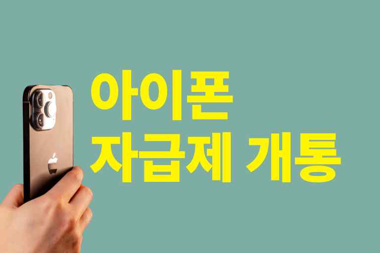 아이폰 자급제 개통방법과 주의사항 19