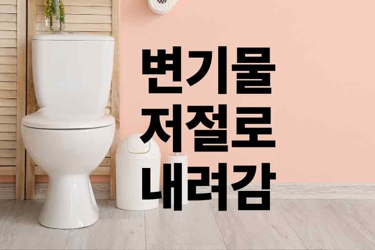 변기물이 저절로 내려가요