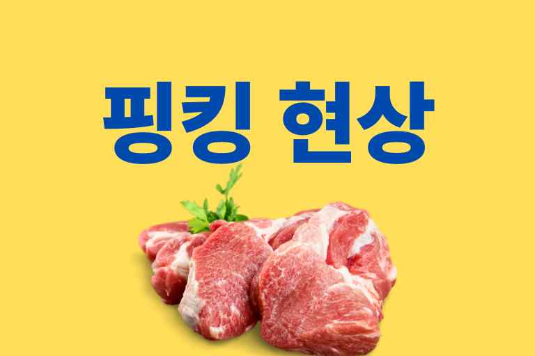 핑킹 현상 덜 익은 고기 구분하는법
