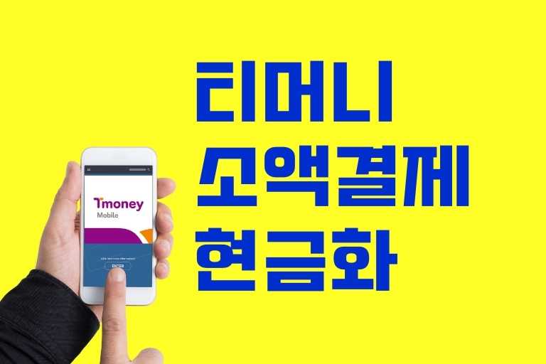 티머니 소액결제 현금화